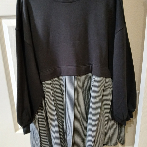 FREE PEOPLE ELEANOR SWEATSHIRT DRESS, XS, NWOT - Picture 3 of 11